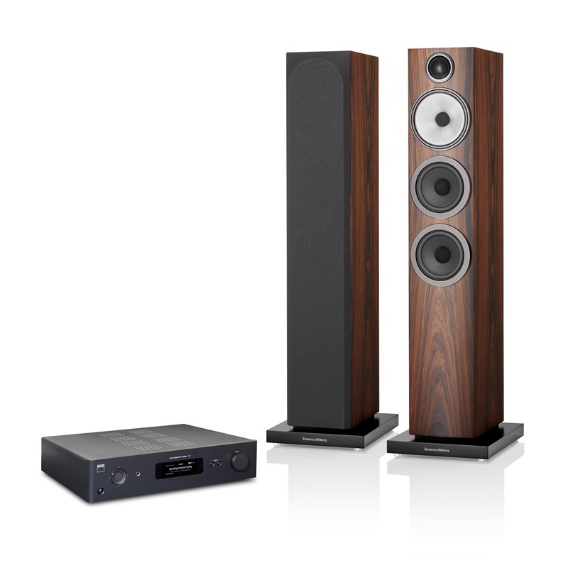 NAD C389 + Bowers & Wilkins 704 Stereosysteem
