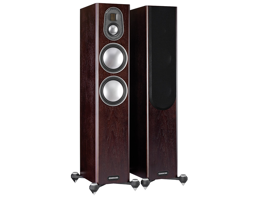 Aanbieding Monitor Audio Gold 200 5G vloerstaande speaker walnoot (Buitenkans)