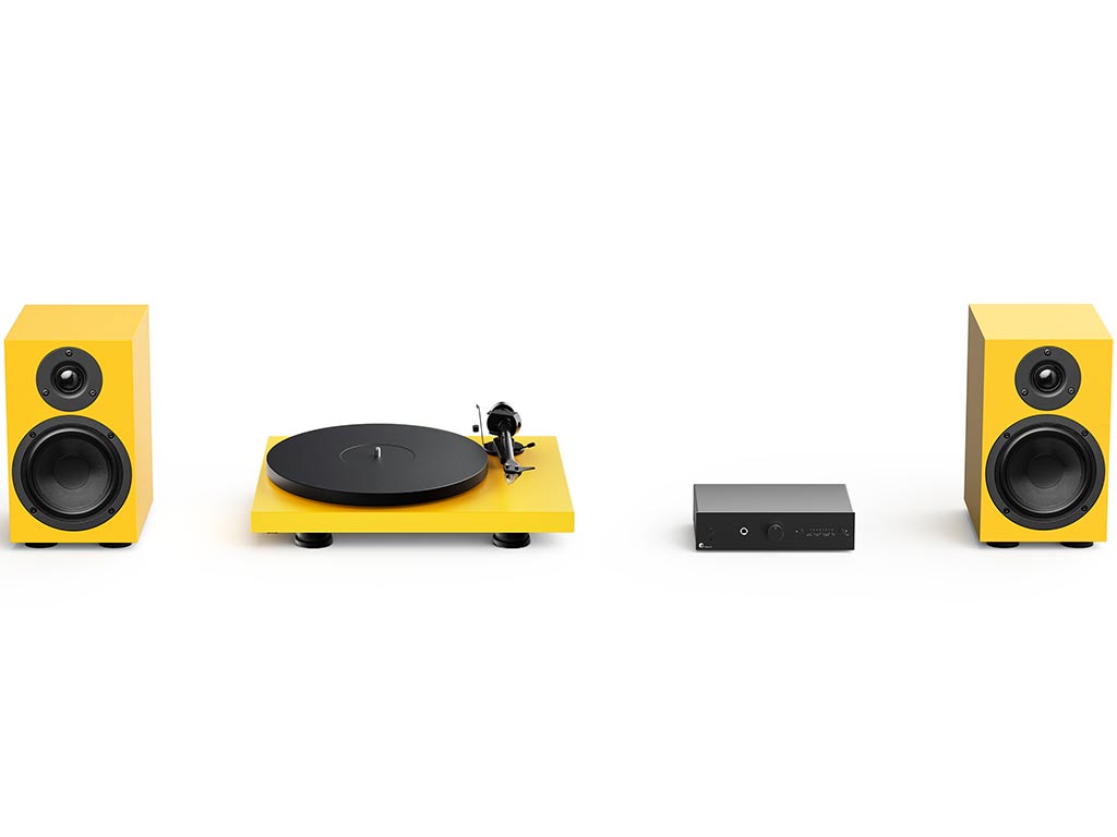 Aanbieding Pro-Ject Colourful Audio System 2 geel hifiset