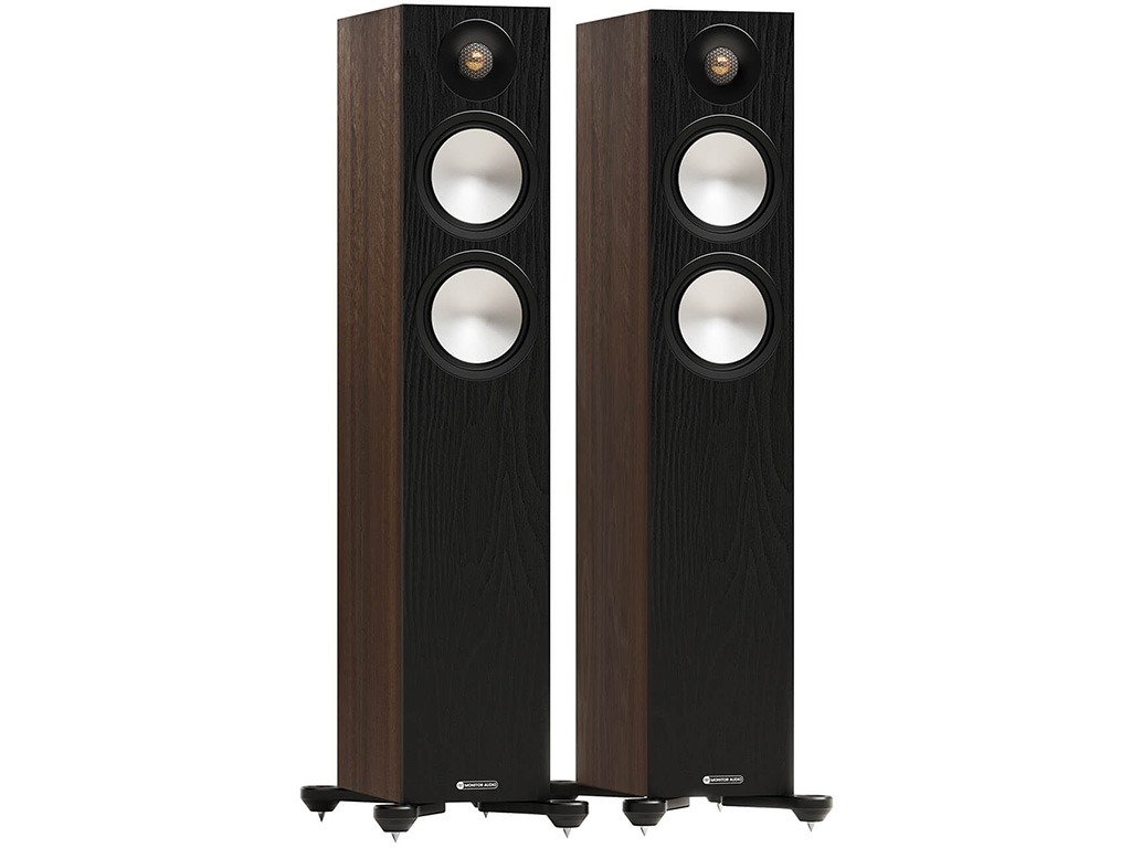 Aanbieding Monitor Audio Bronze 300 7G vloerstaande luidspreker walnoot