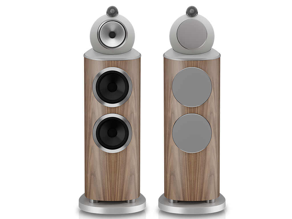 Aanbieding Bowers & Wilkins 802 D5 vloerstaande luidspreker licht walnoot