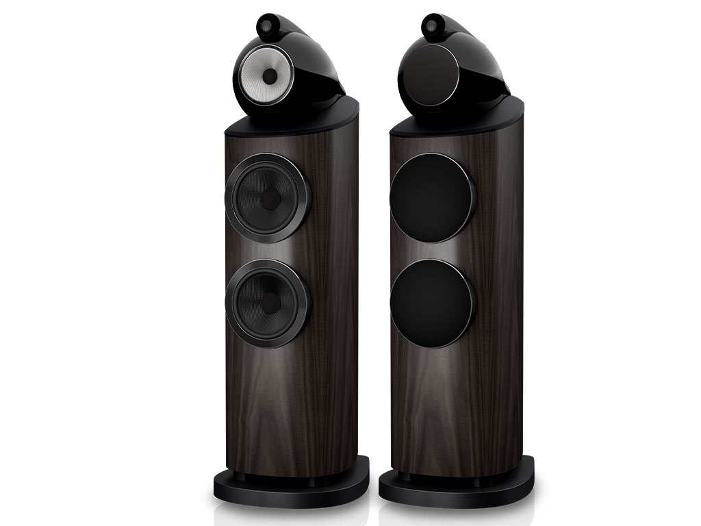 Aanbieding Bowers & Wilkins 803 D5 vloerstaande luidspreker donker walnoot