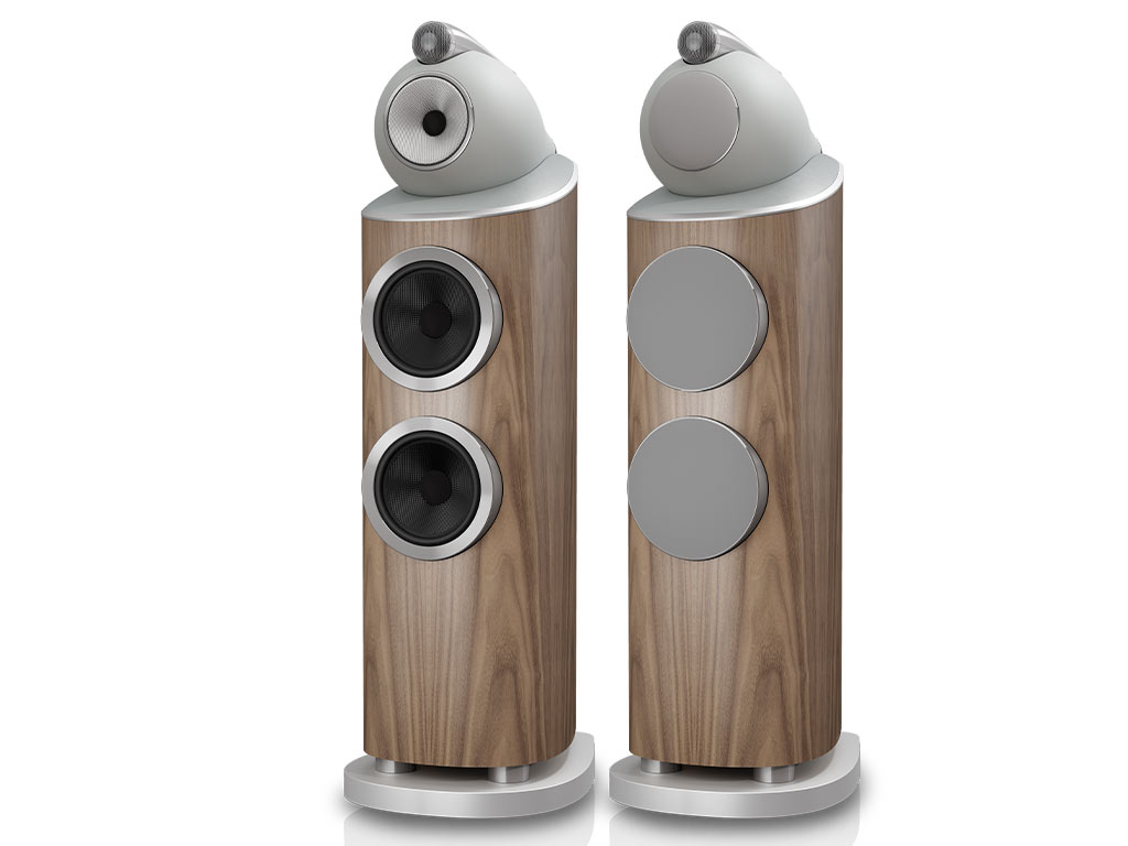 Aanbieding Bowers & Wilkins 803 D5 vloerstaande luidspreker licht walnoot