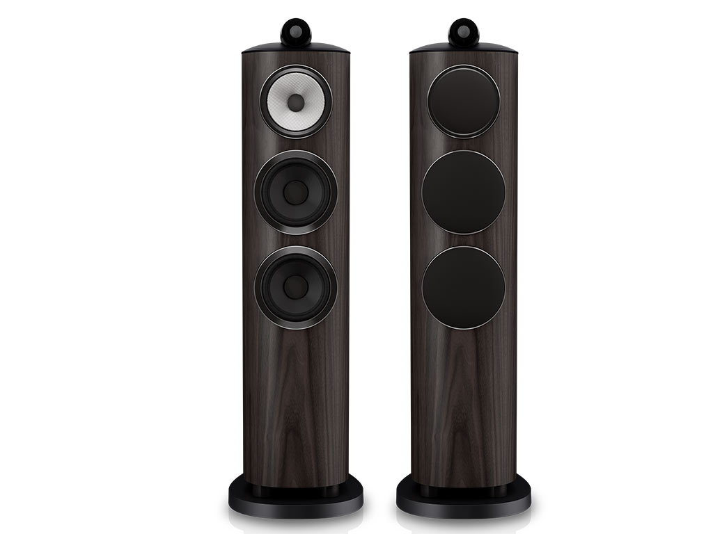 Aanbieding Bowers & Wilkins 804 D5 vloerstaande luidspreker donker walnoot
